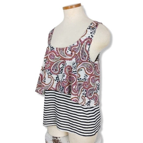 Anthropologie Meadow Rue Mix Media Tank Top Size Medium - Picture 3 of 9